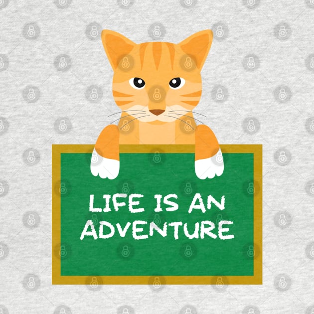 Advice Cat - Life Is An Adventure by inotyler